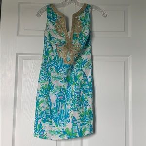 Lilly Pulitzer Janice Dress in High Beam Fits 0